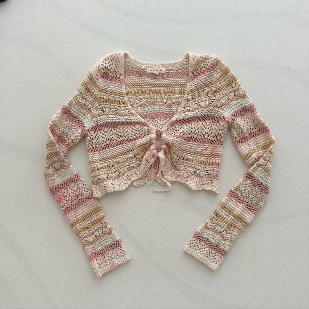 pastel crotchet long sleeve